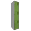 locker metálico 3 puertas verde