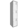 locker metálico 3 puertas blanco